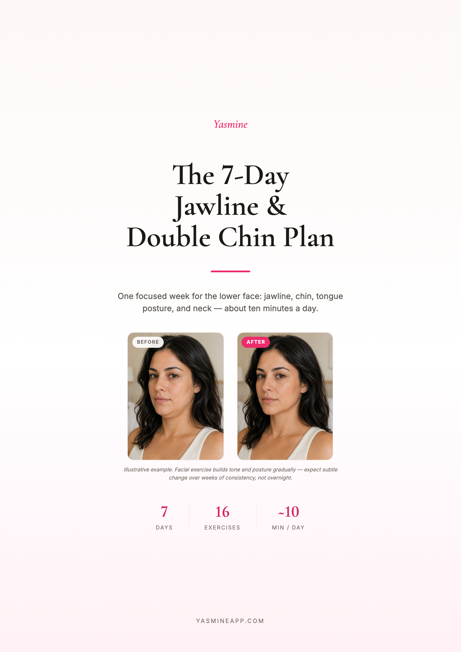 7-Day Jawline & Double Chin Plan