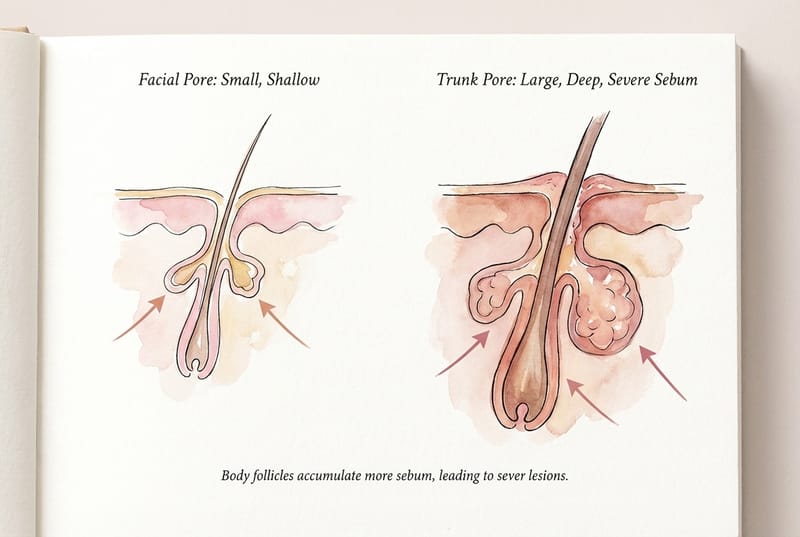 Body Acne: Same Problem, Different Skin