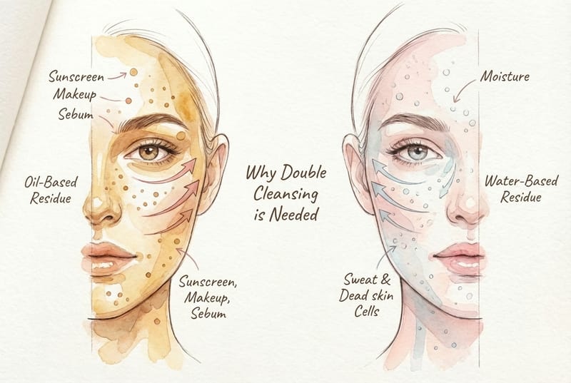 Double Cleansing: Your Foundation Step