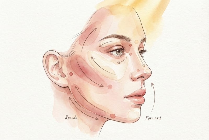 Sculpted Contour and Luminous Highlight