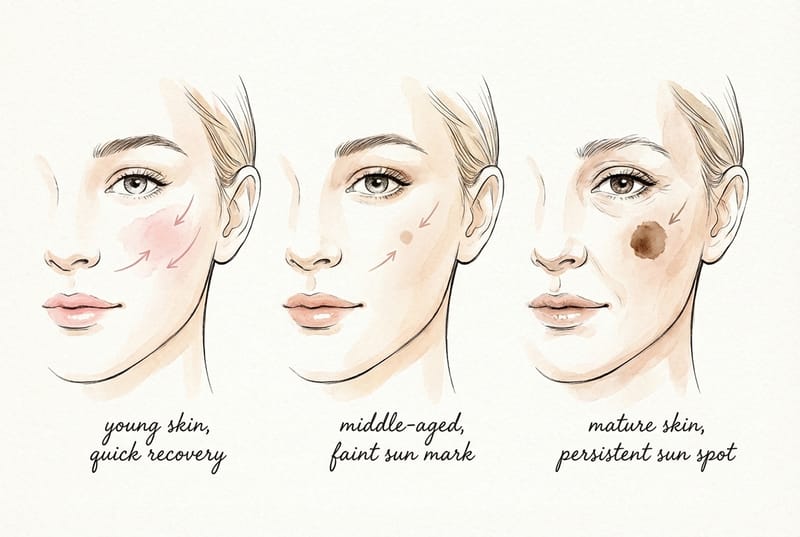 Sun Spots and Age Spots