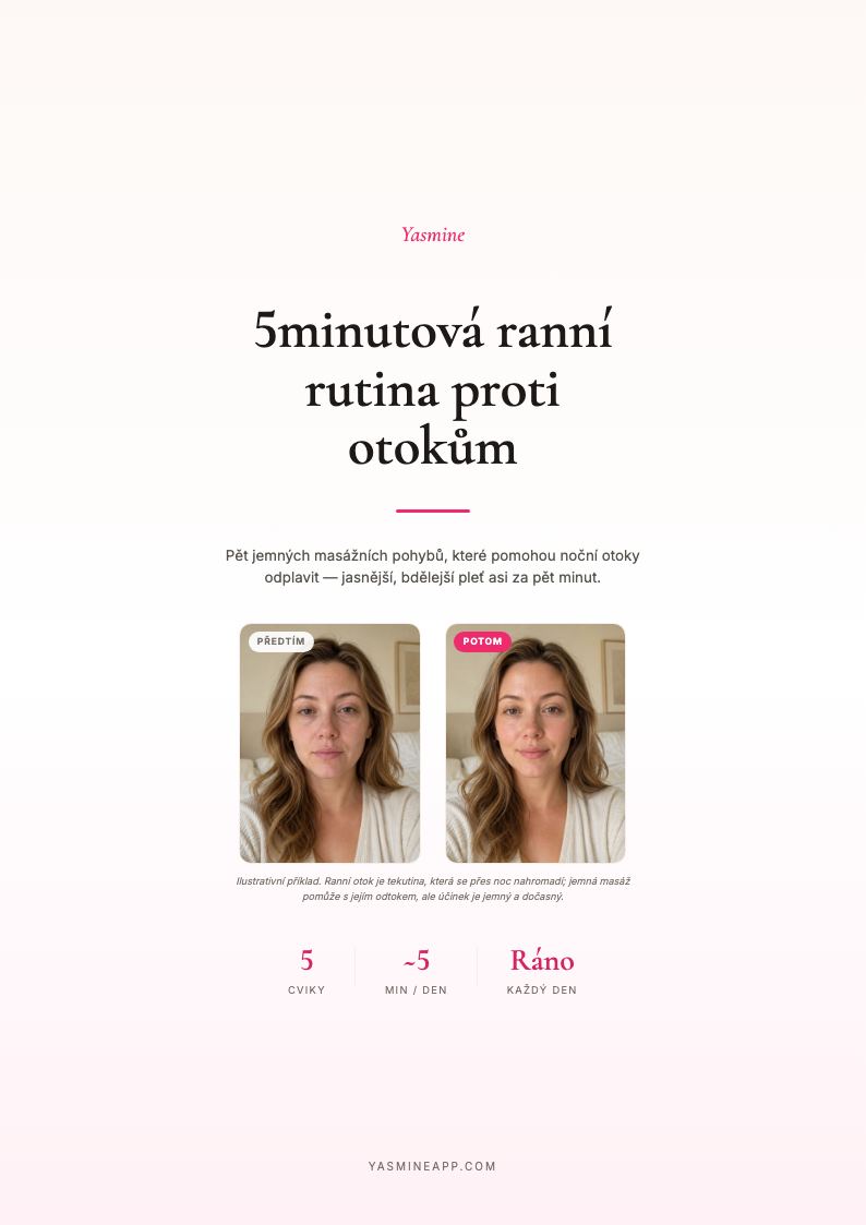 5minutová ranní rutina proti otokům