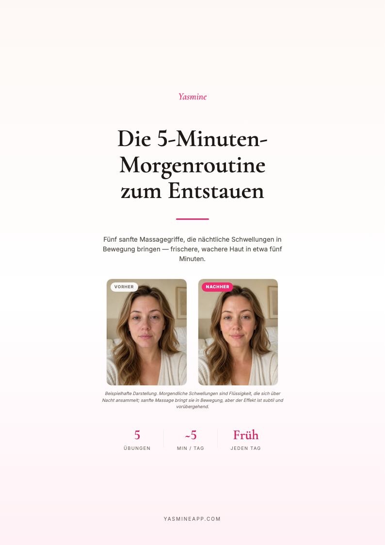 5-Minuten-Depuff-Routine für den Morgen