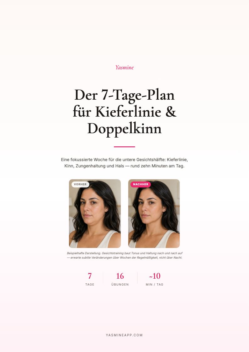 7-Tage-Plan für Kieferlinie & Doppelkinn