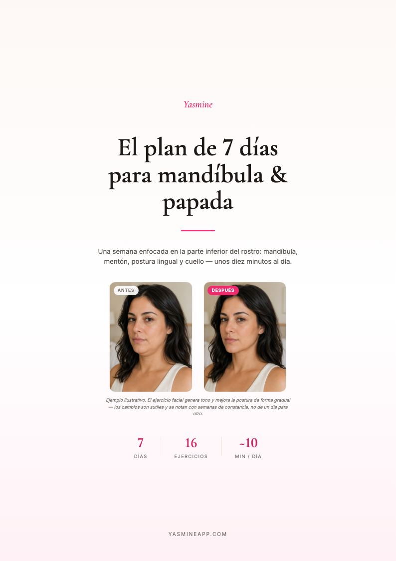 Plan de 7 Días para Mandíbula y Papada