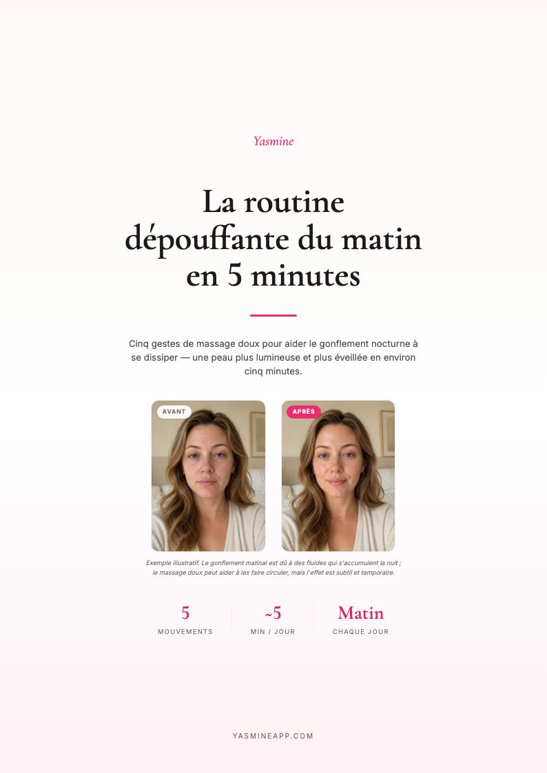 Routine Anti-Gonflement du Matin en 5 Minutes