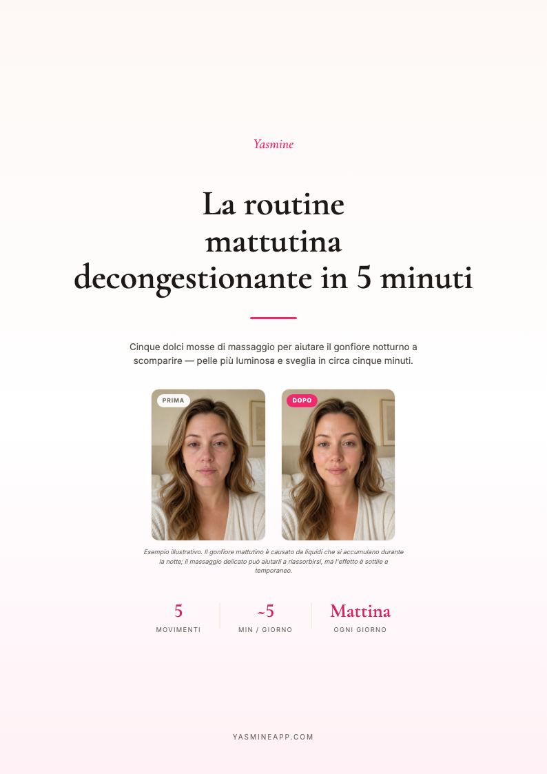 Routine Anti-Gonfiore Mattutina di 5 Minuti