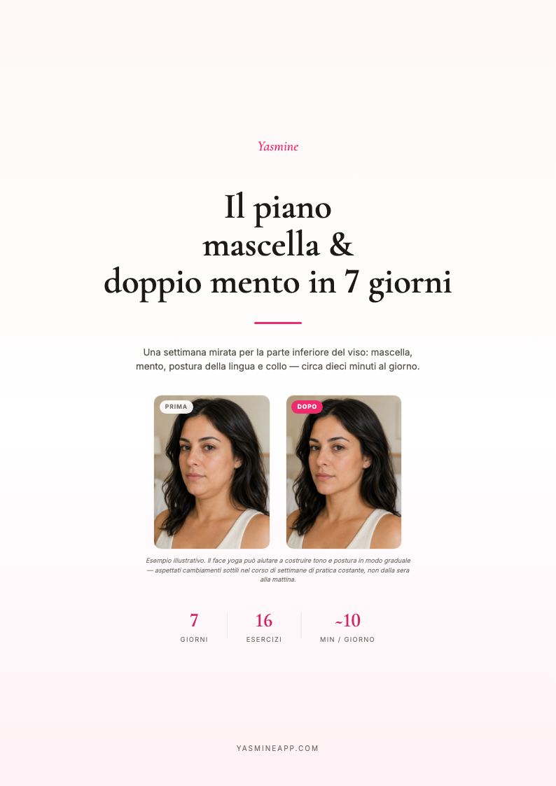 Piano Mandibola e Doppio Mento di 7 Giorni