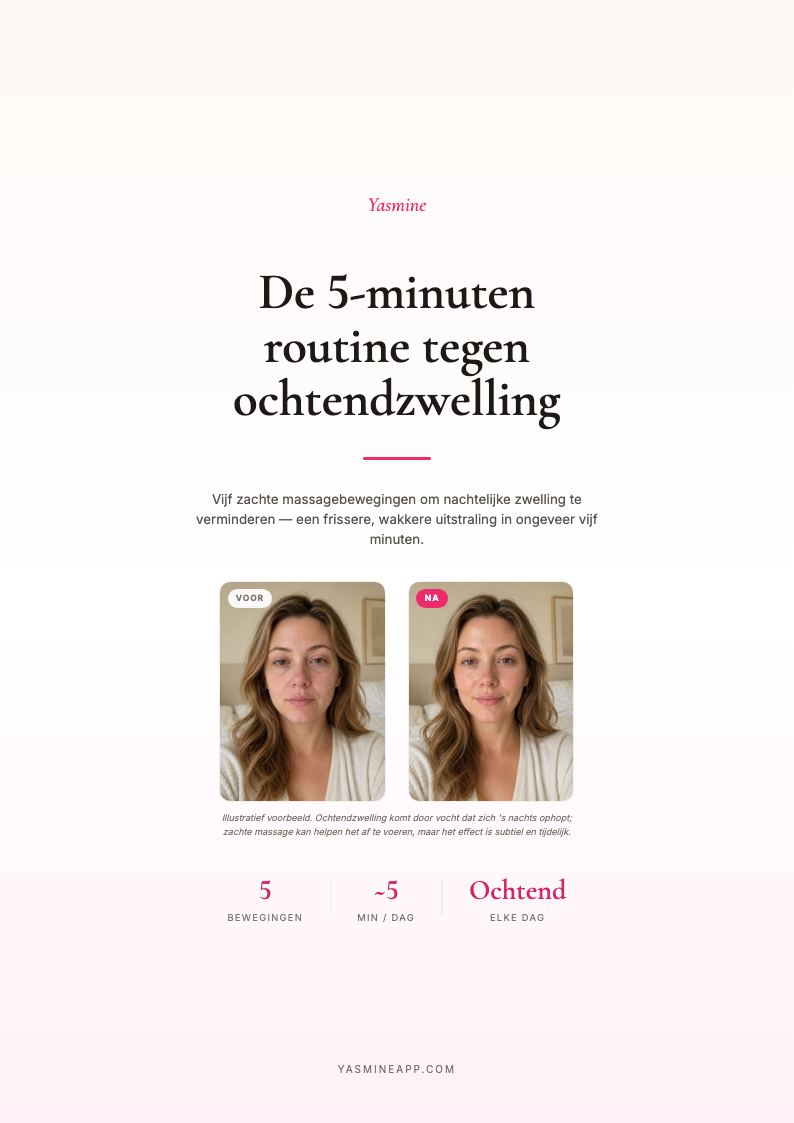 Ochtendroutine van 5 minuten tegen zwelling