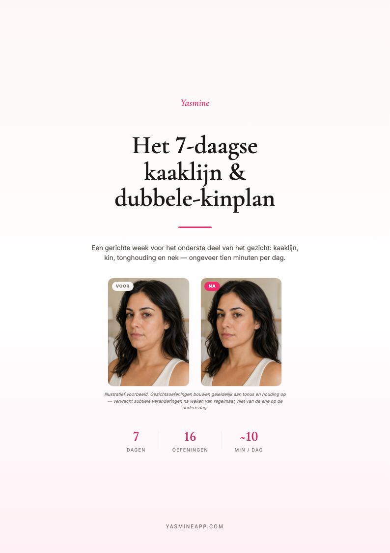 7-daags kaaklijn- & onderkinplan