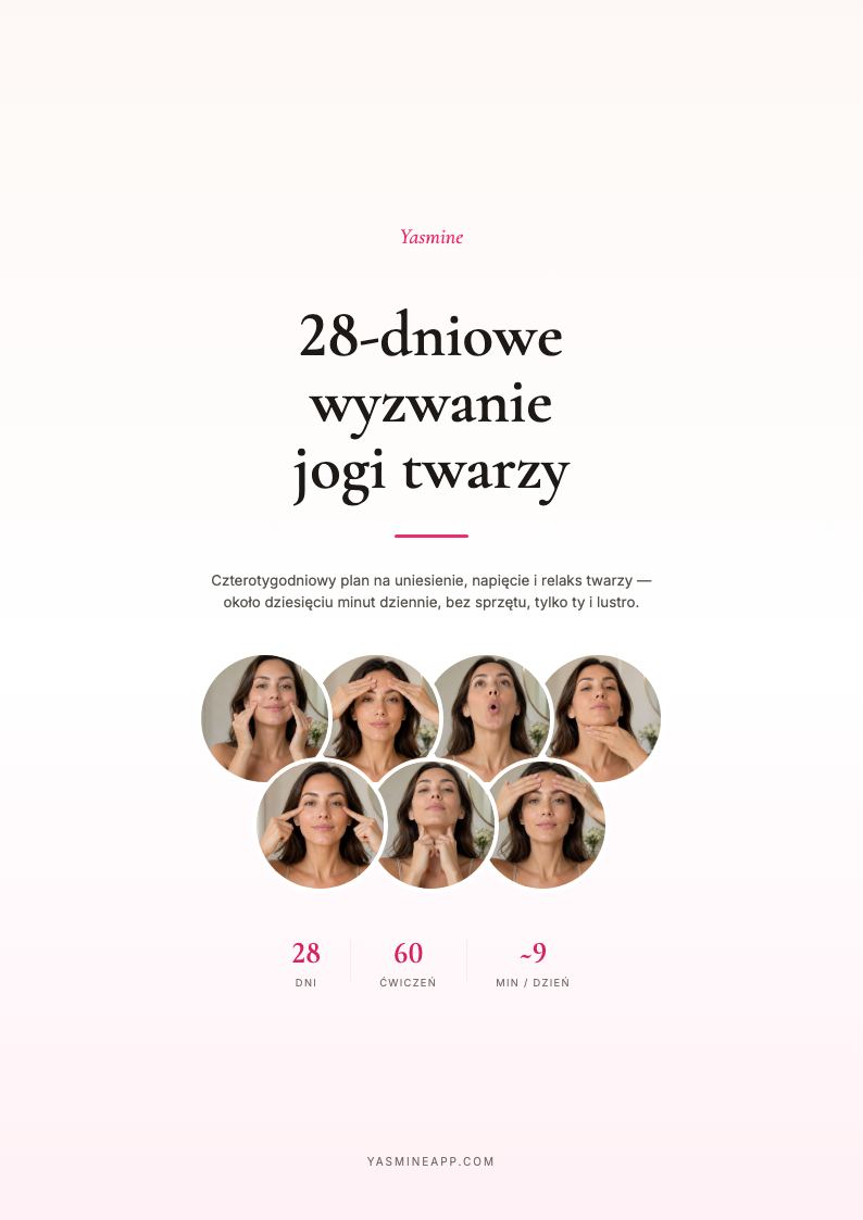 Pobierz 28-dniowe wyzwanie jogi twarzy