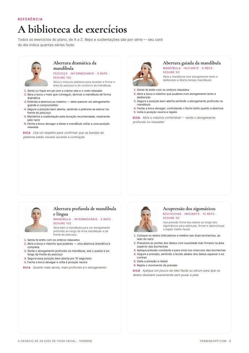 Todos os 60 exercícios, ilustrados passo a passo