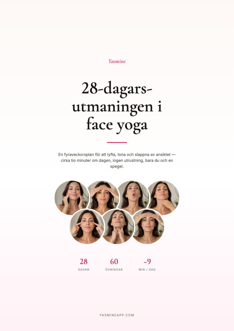 Hämta 28-dagars face yoga-challenge