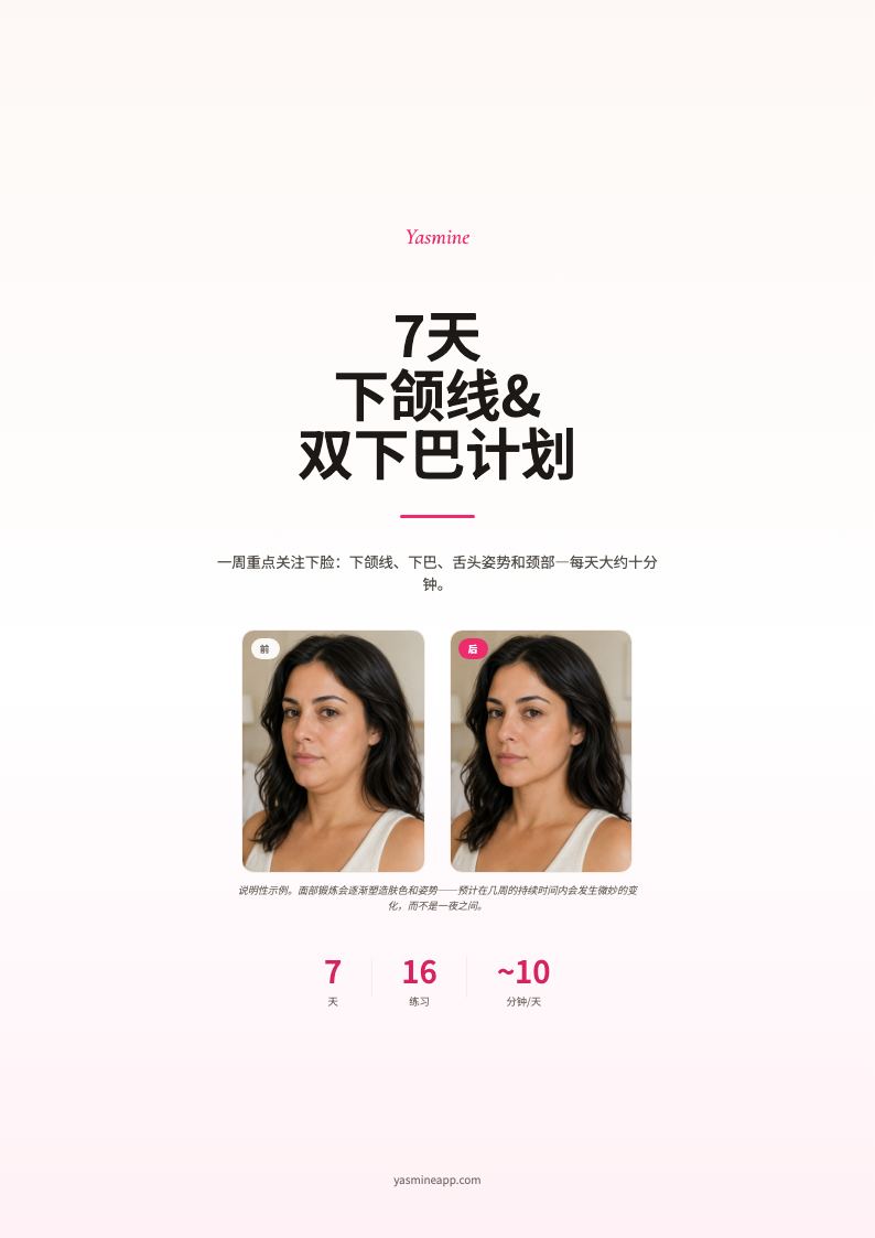 7 天下颌线与双下巴计划
