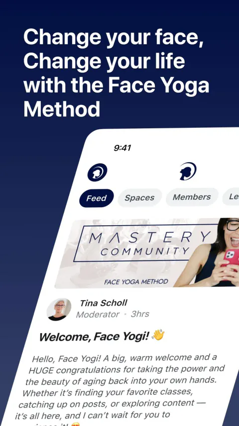 Face Yoga Method App Store preview, screen 1 of 6