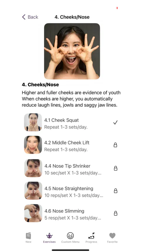 Koko Face Yoga App Store preview, screen 7 of 9
