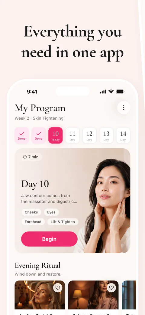 Yasmine personalized daily program and evening ritual